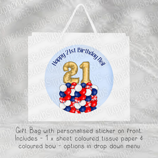 Union Jack Themed Gift Bag