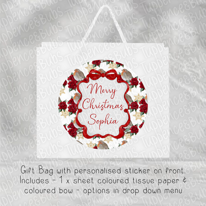 Robin & Roses Gift Bag - 4 Designs