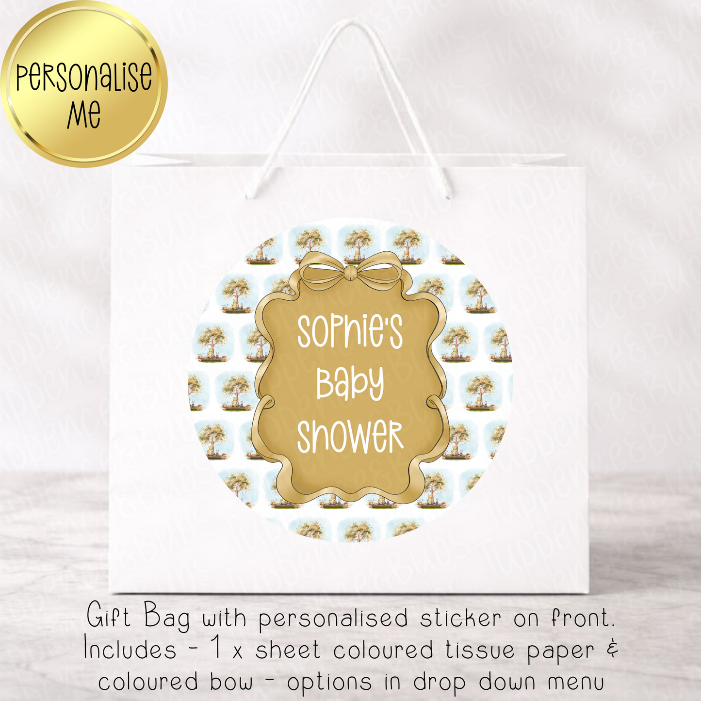 Pooh Themed Gift Bag - 2 Designs