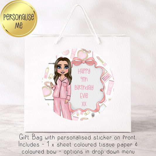 Pink Make Up Dolly Themed Gift Bag