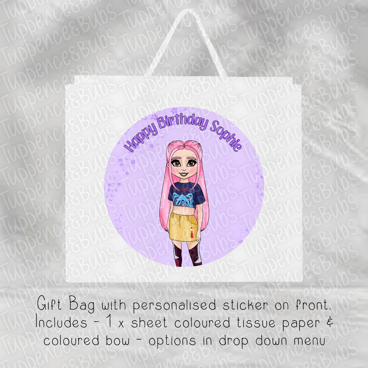 Music Themed Gift Bag - 4 designs