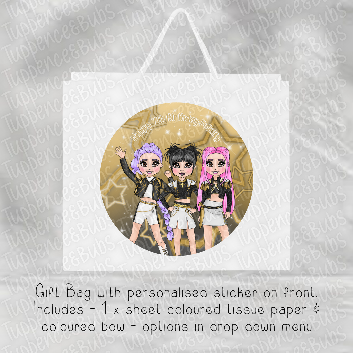 Music Inspired Gift Bag - 2 sizes
