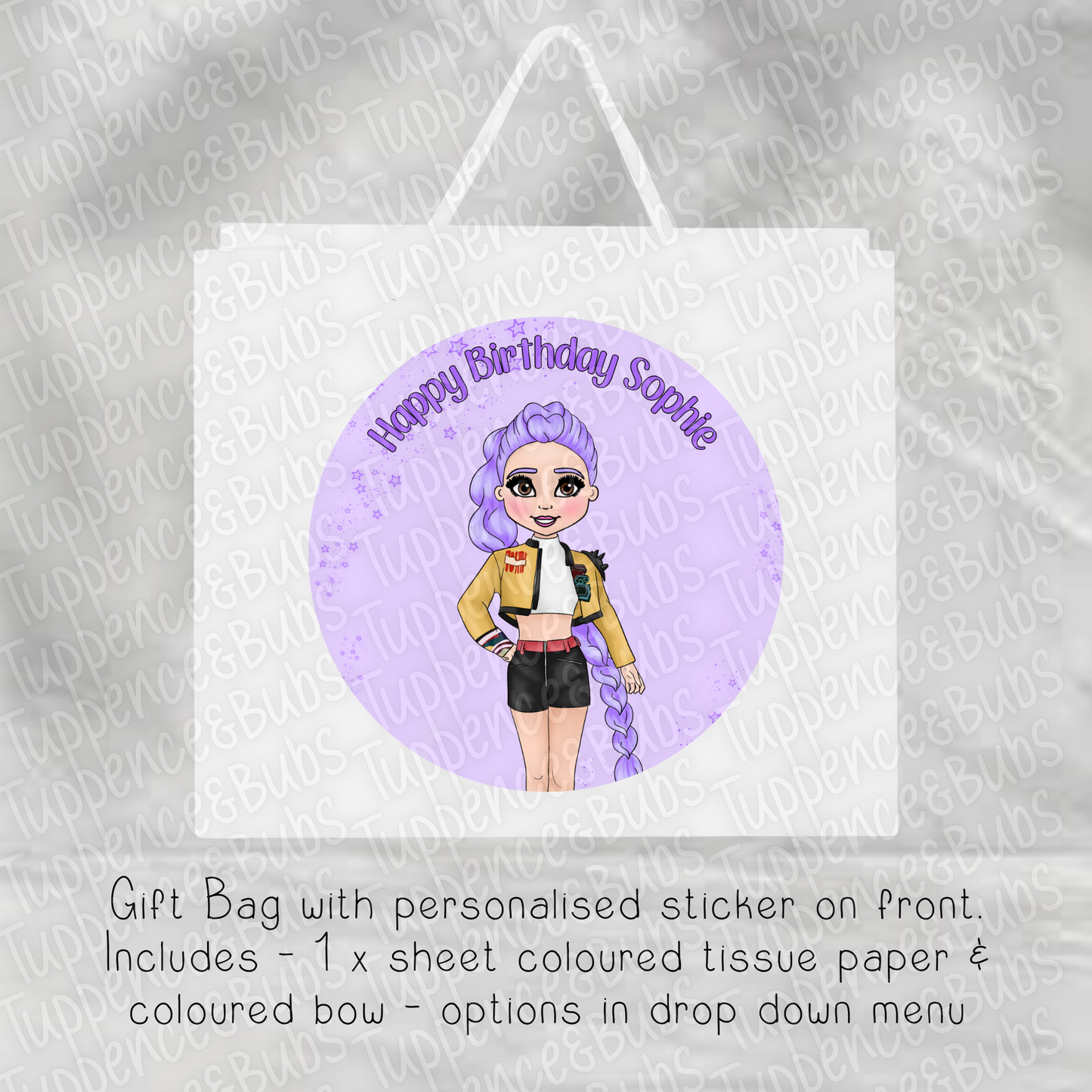 Music Themed Gift Bag - 4 designs