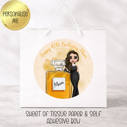 Coco Inspired Perfume Themed Gift Bag