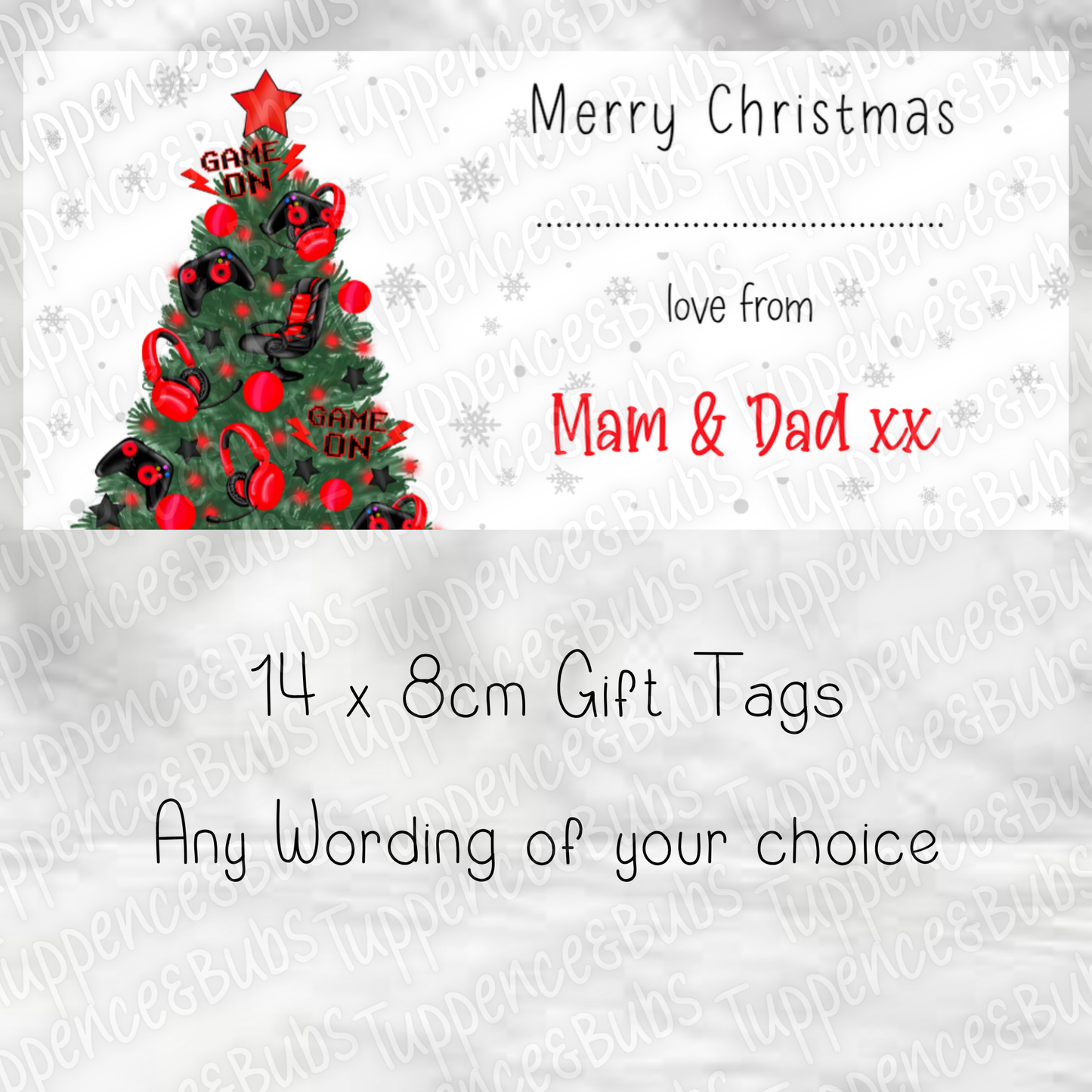Gaming Style, Gift Tags - 5 Colours