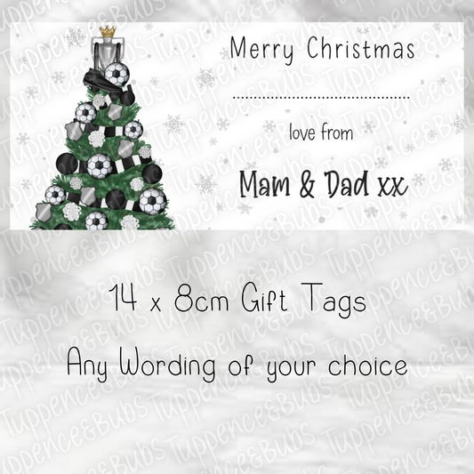 Football Themed Christmas Labels 7 Colours