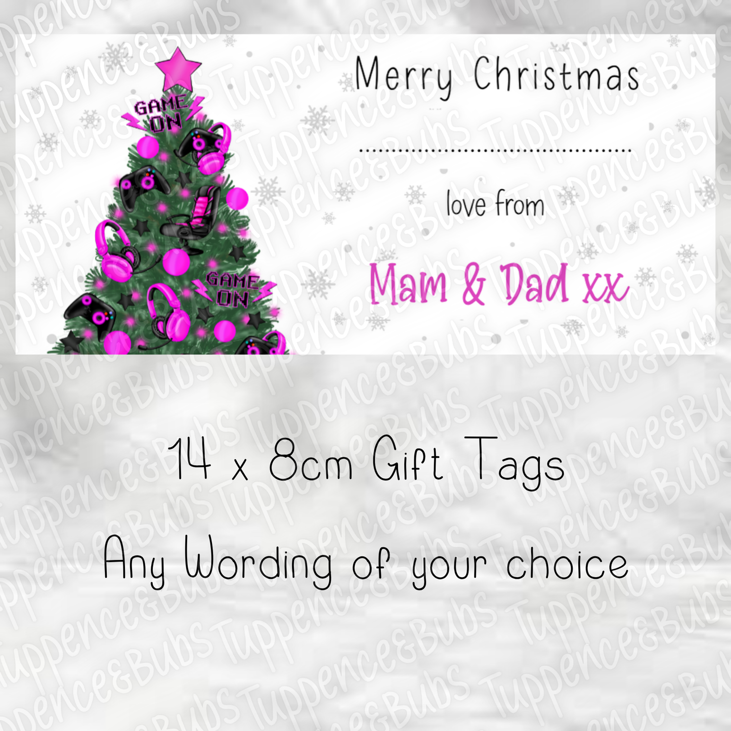 Gaming Style, Gift Tags - 5 Colours