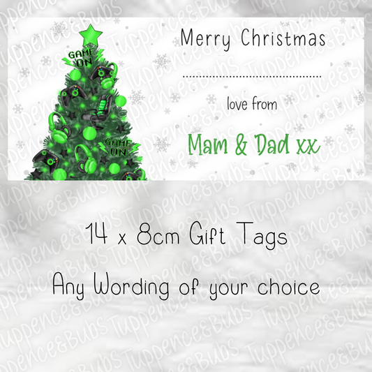 Gaming Style, Gift Tags - 5 Colours