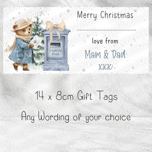 Bear/Bunny Style Gift Tags - Blue or Pink