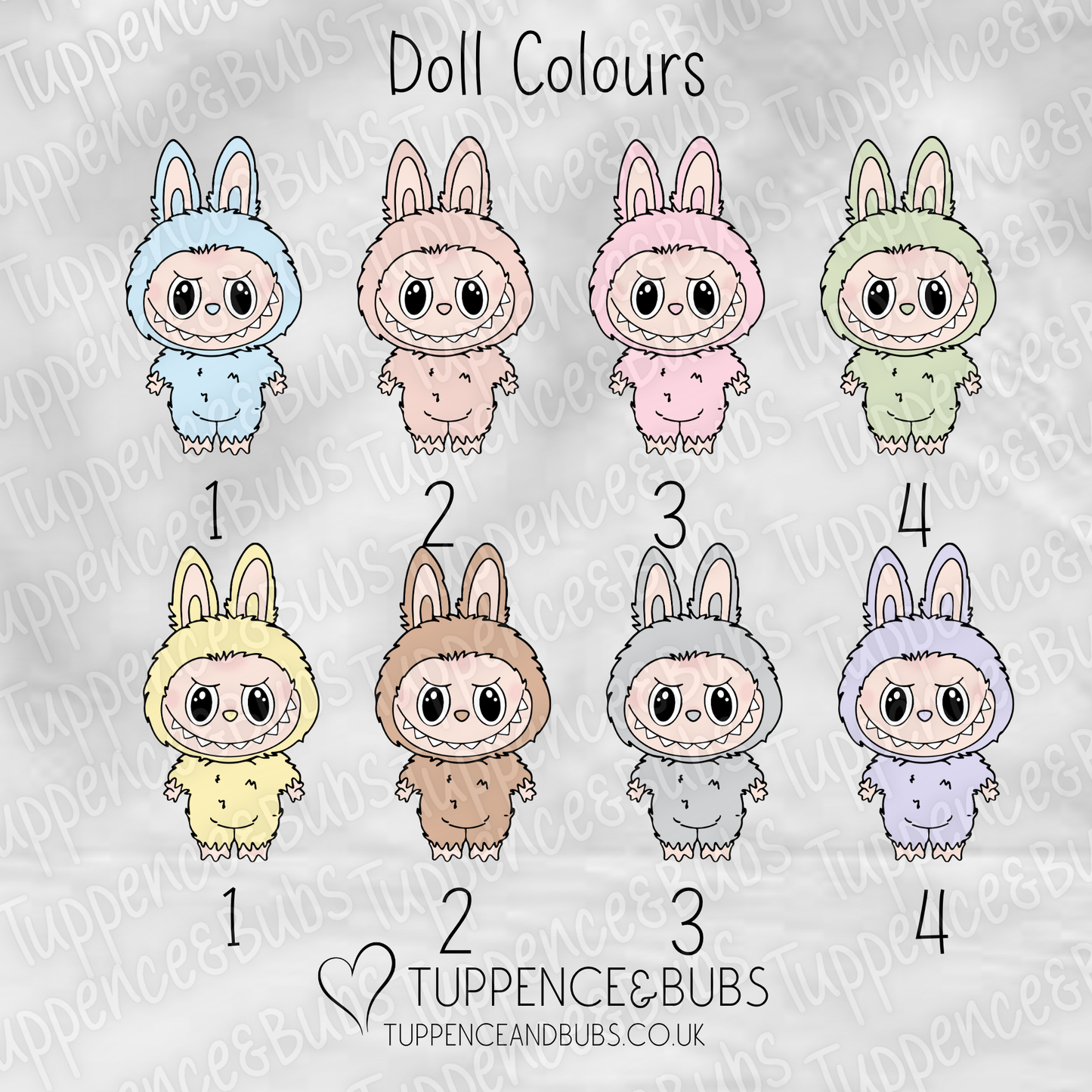 Monster Doll Inspired Stickers