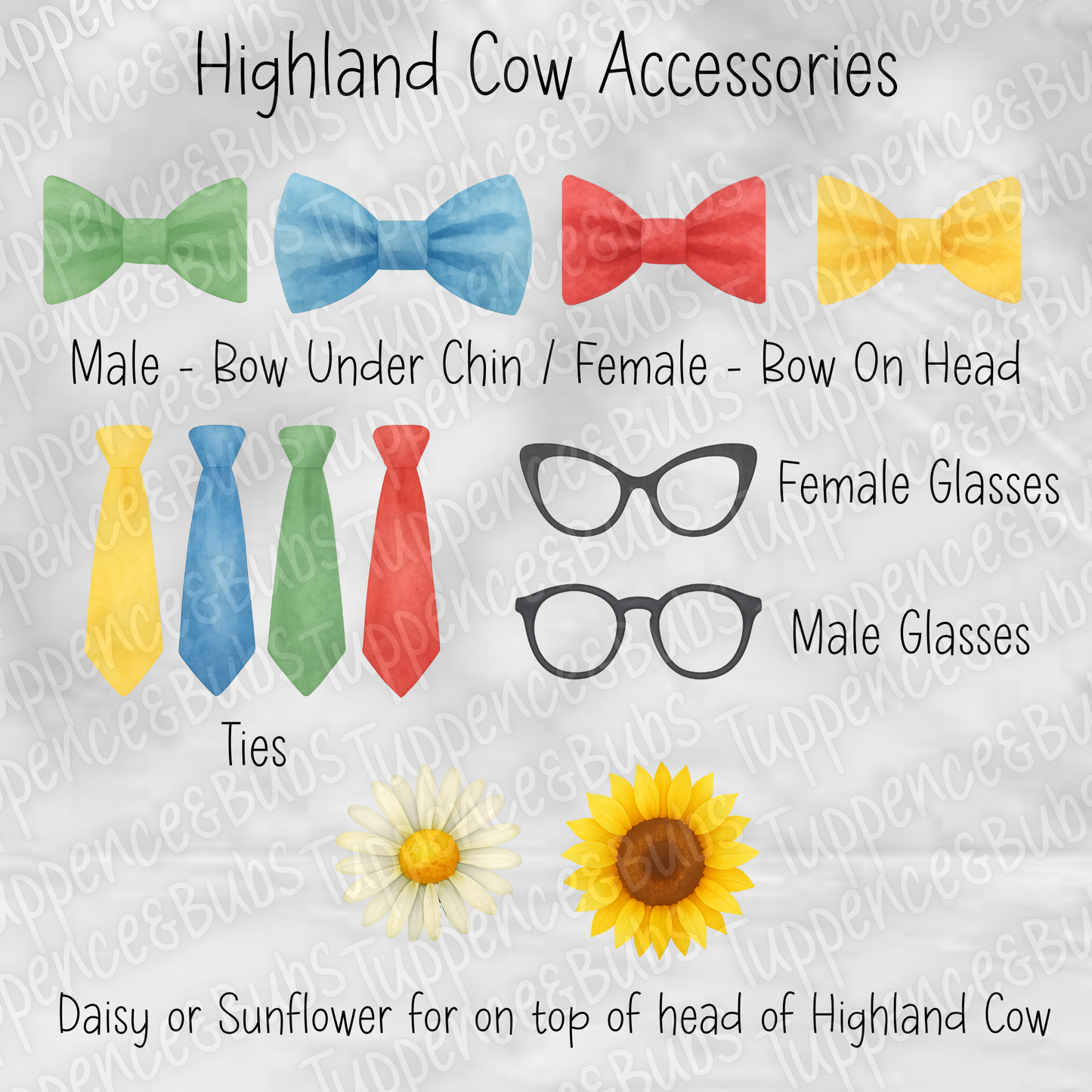 Highland Cow Family Themed Card