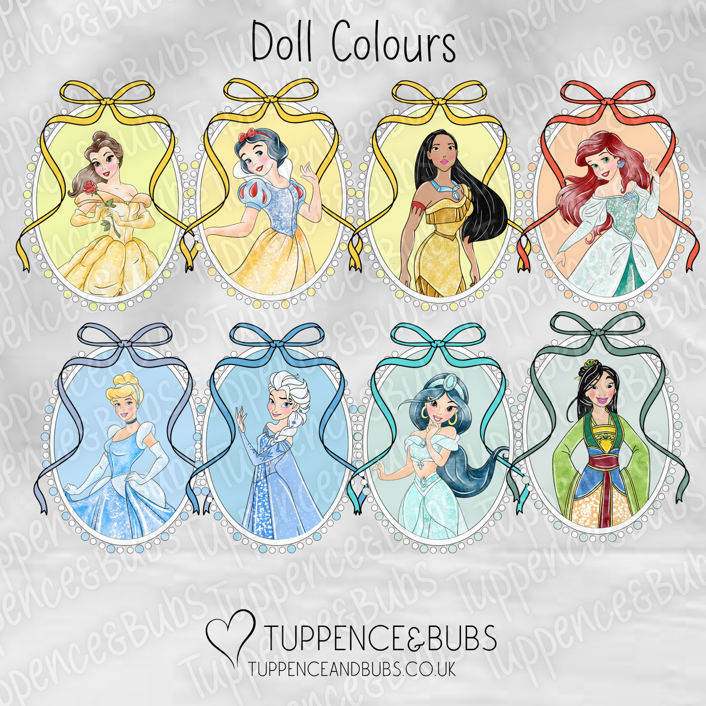 Princess Inspired Stickers - 14 designs available