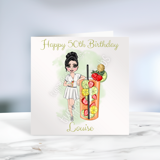 Pimms Inspired Birthday Card