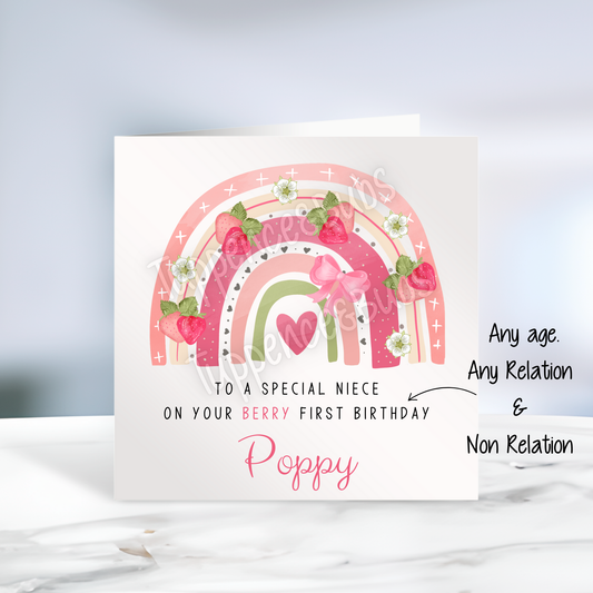 Berry inspired Birthday Card