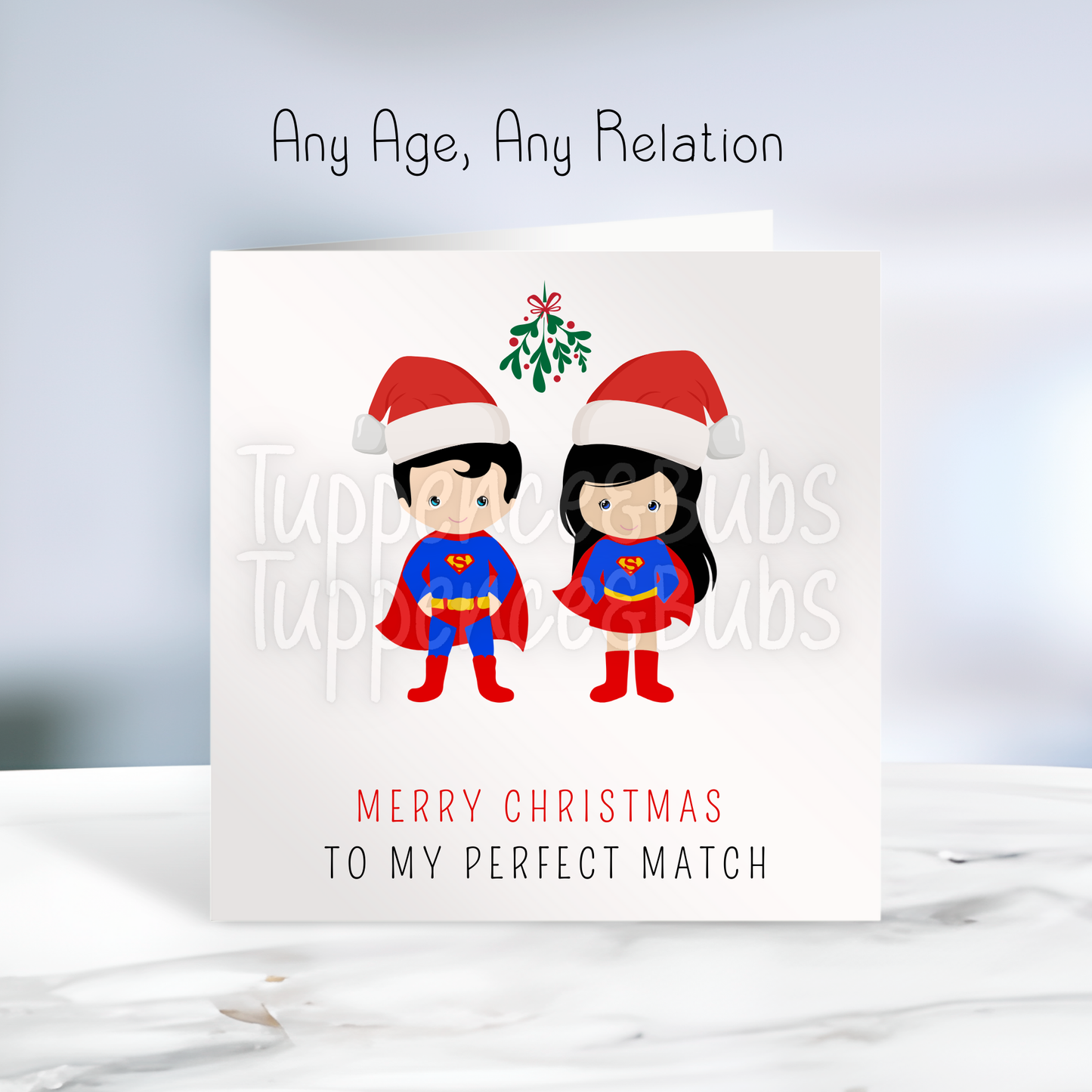 Super Hero Inspired Christmas Card