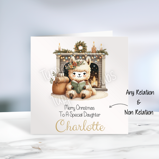 Alpaca Inspired Christmas Card