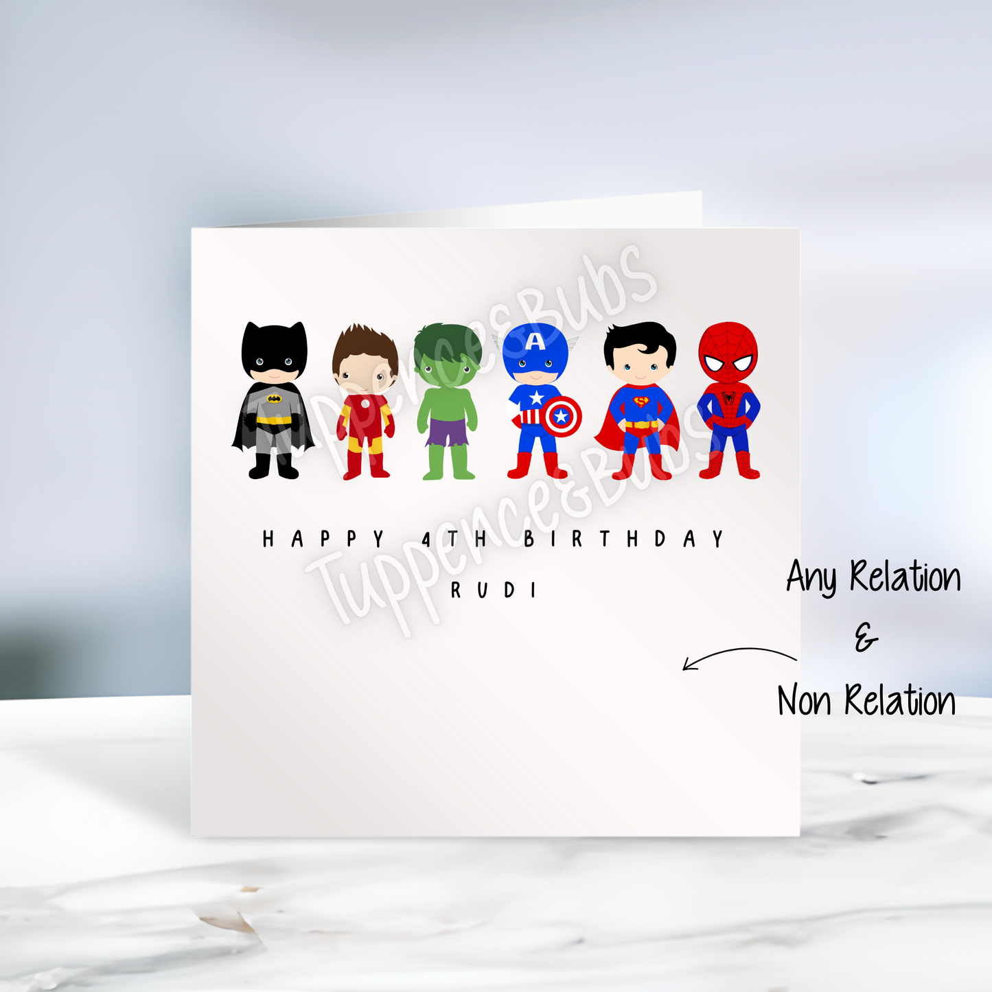 Superhero Inspired Birthday Card
