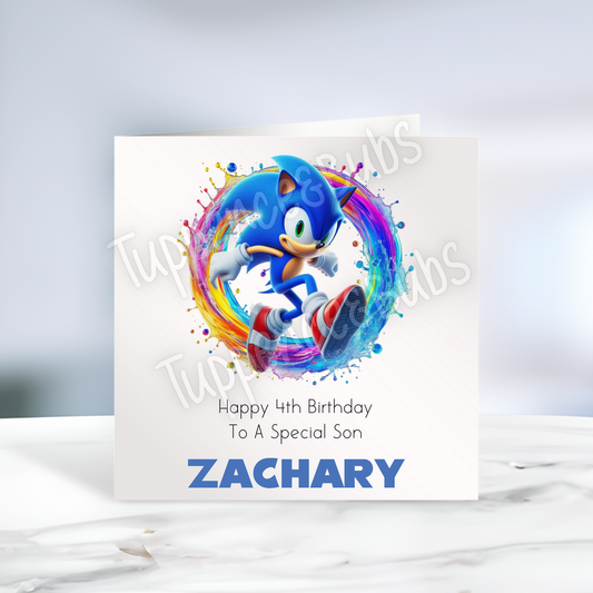 Hedgehog Inspired - Birthday Card