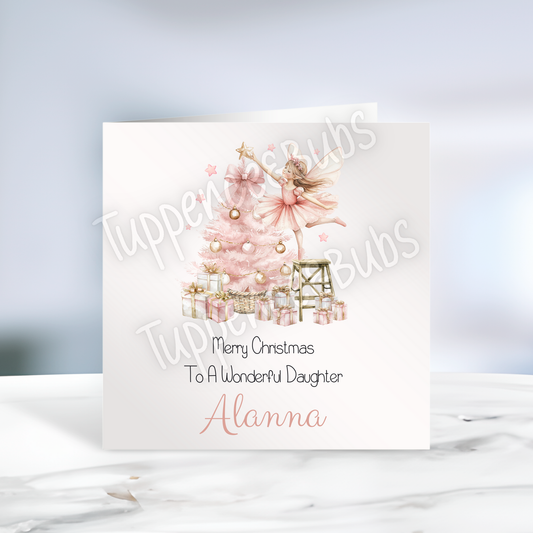 Pink Nutcracker Christmas Card