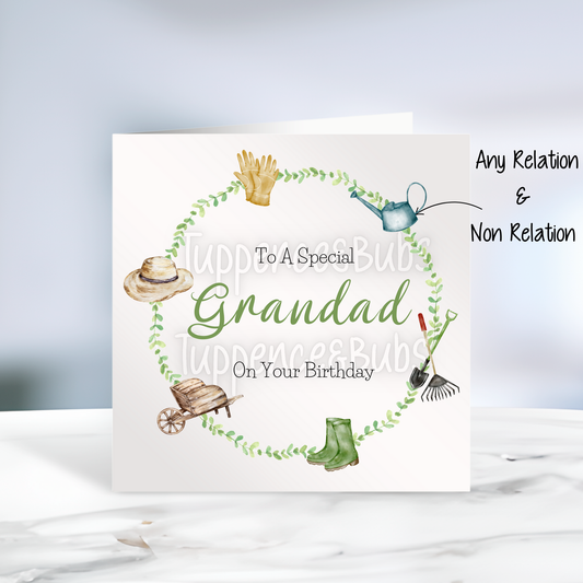 Gardening Frame Birthday Card