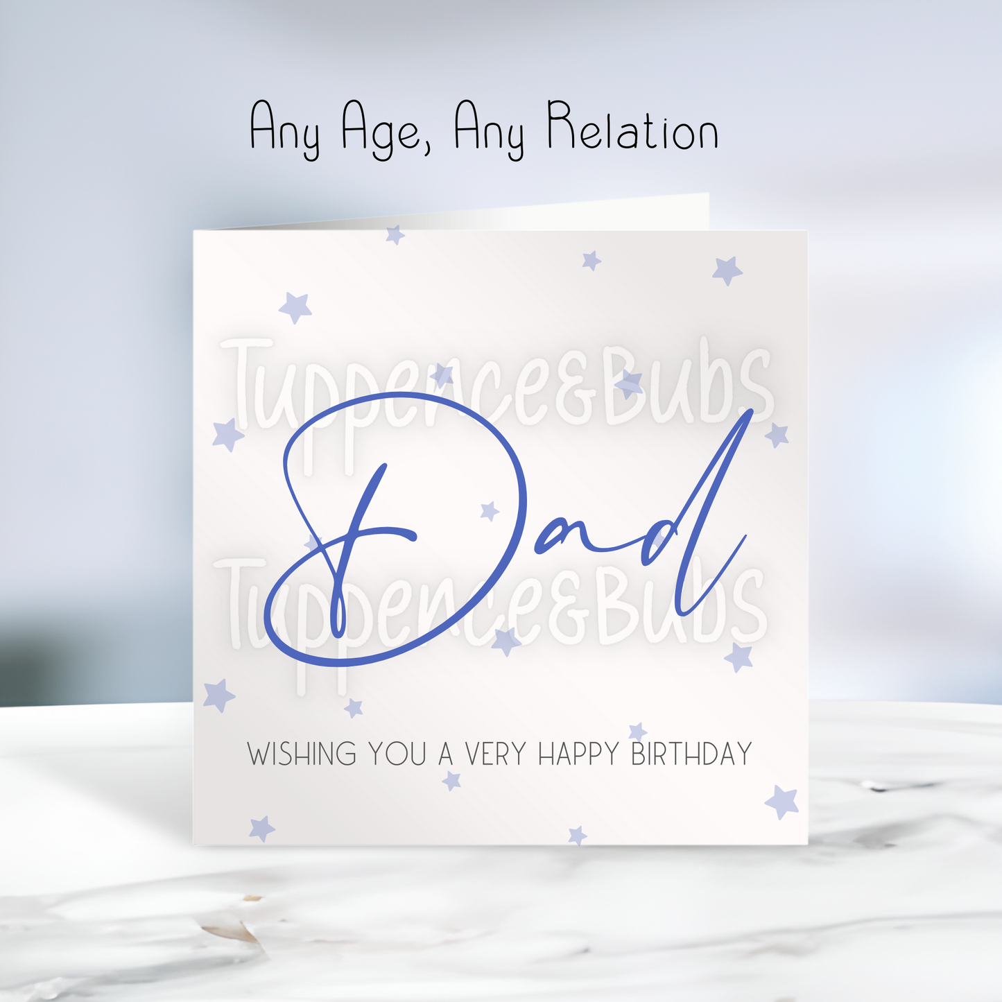 Star Background Birthday Card