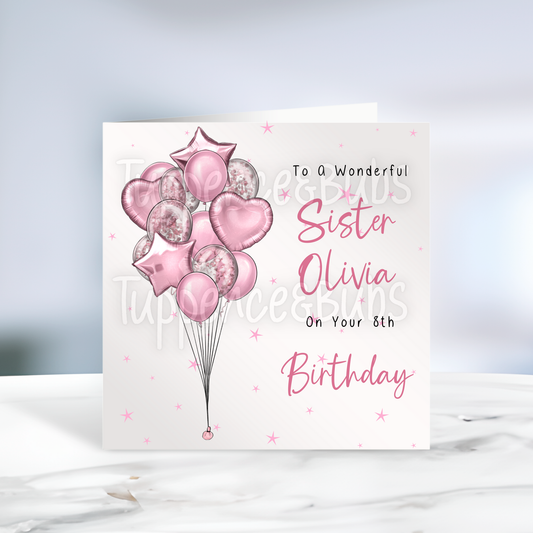 Balloon Birthday Card