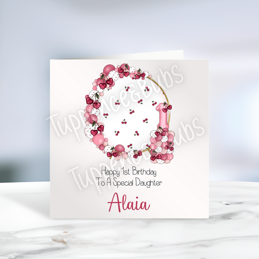 Cherry Themed Birthday Card