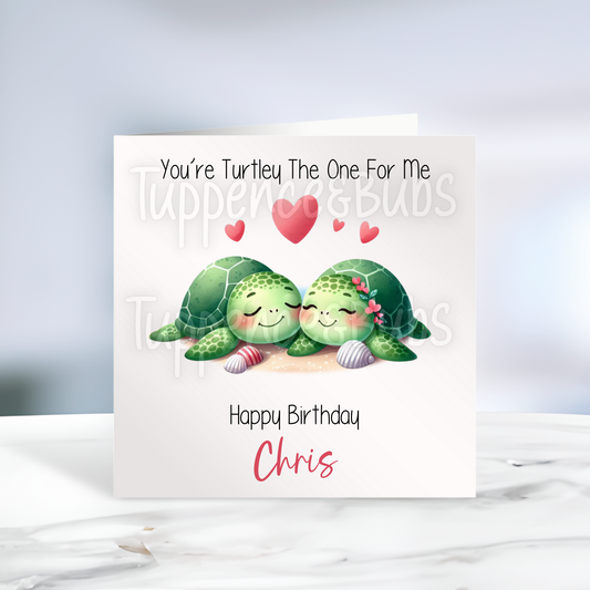 Turtle Themed Birthday Card