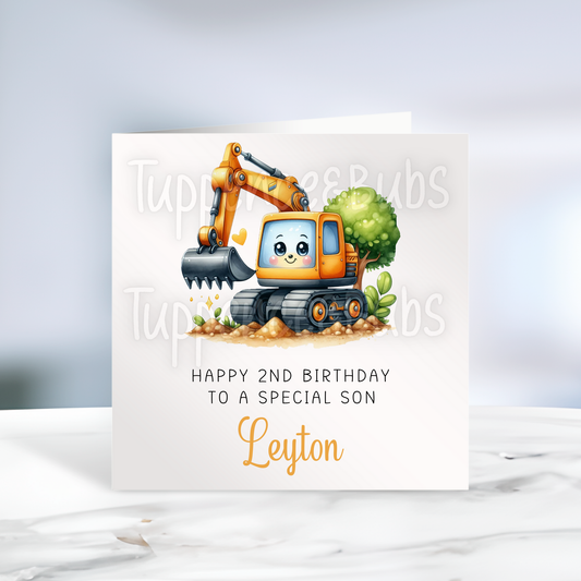 Construction Inspired Birthday Card