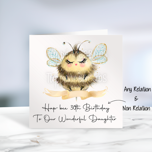 Bee Birthday Card