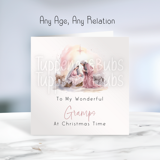 Nativity Inspired Christmas Card