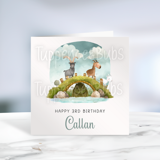 Billy Goat Inspired Birthday Card
