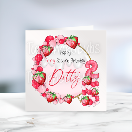 Berry Inspired Birthday Card
