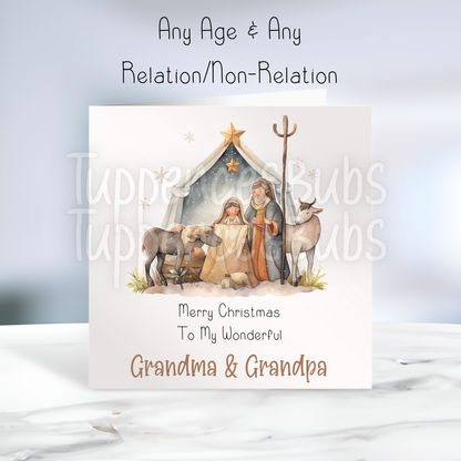 Nativity Inspired Christmas Card