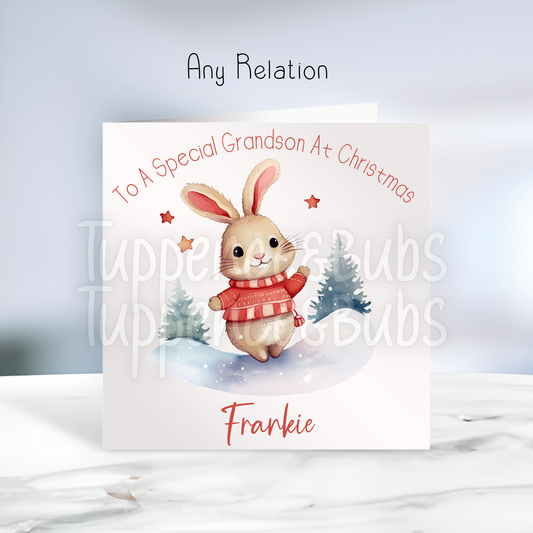 Bunny Inspired Christmas Card