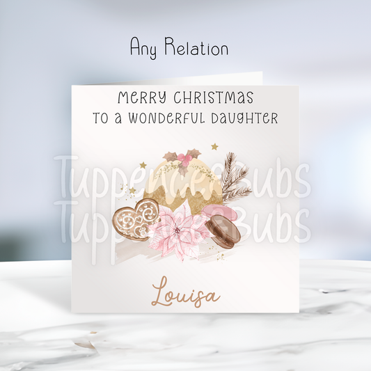 Christmas Pudding Christmas Card