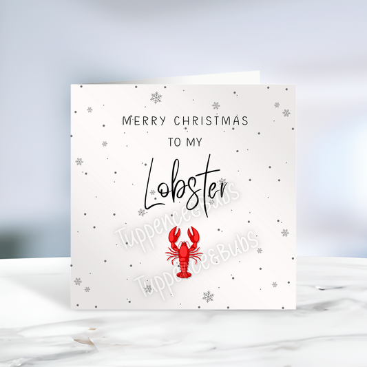 Lobster Christmas Card