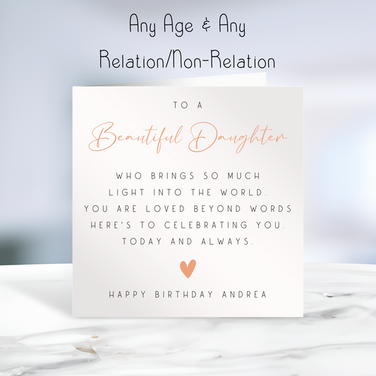 Poem Birthday Card
