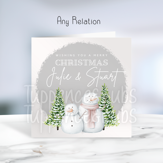 Snowman Christmas Card