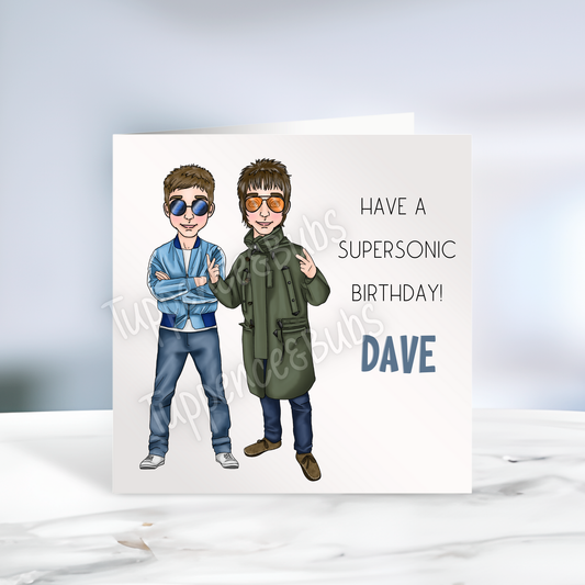 Oasis Inspired Birthday Card