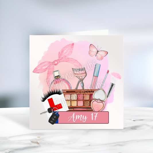 Make Up - Learner Driver Inspired Birthday Card