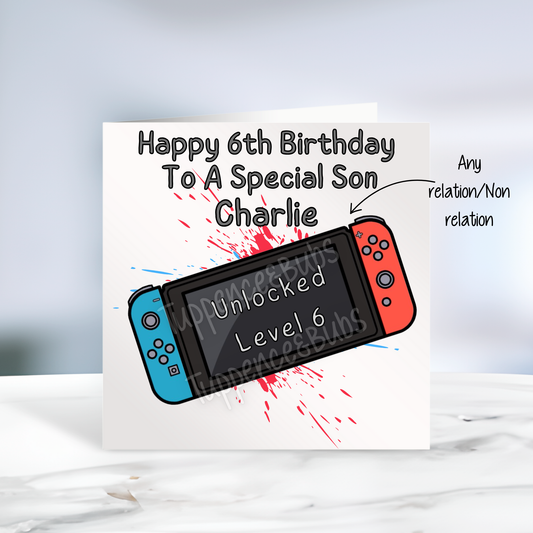 Switch Inspired Birthday Card