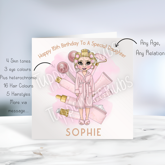 Skin Care Inspired - Birthday Card