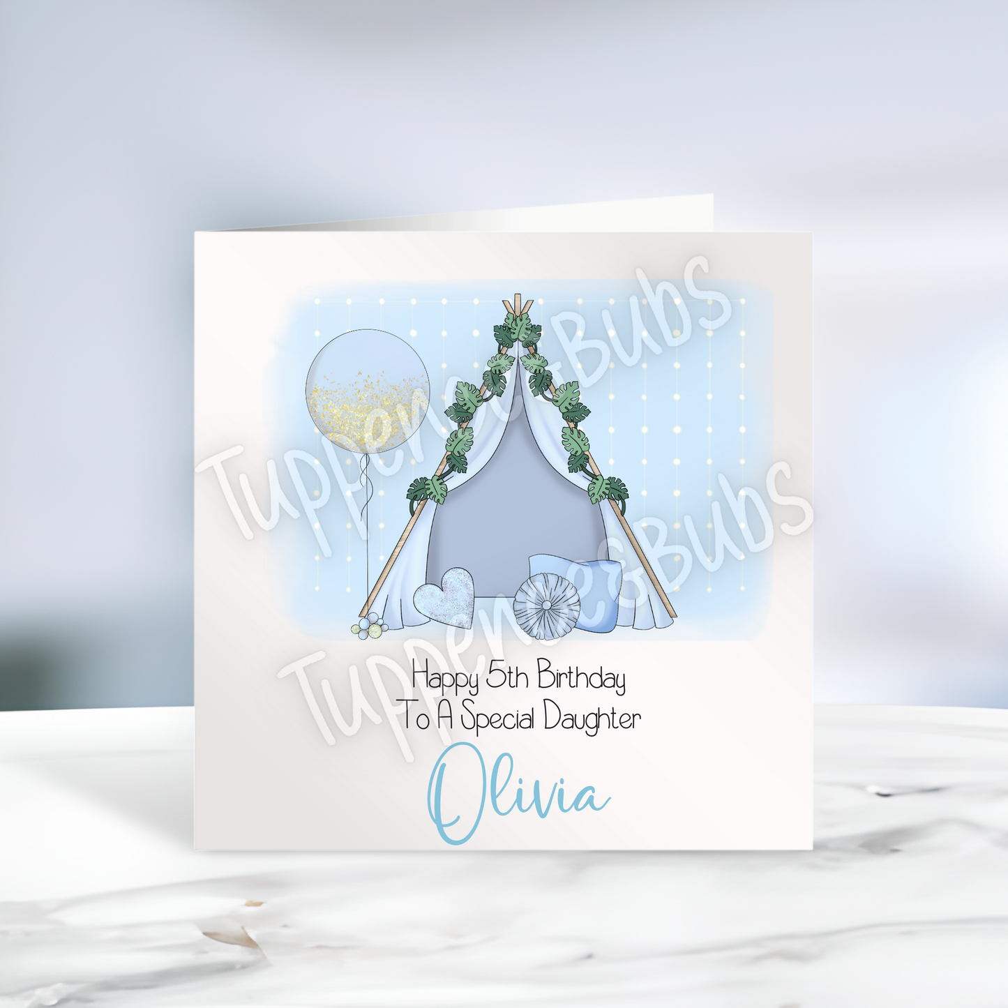 Teepee Inspired Birthday Card