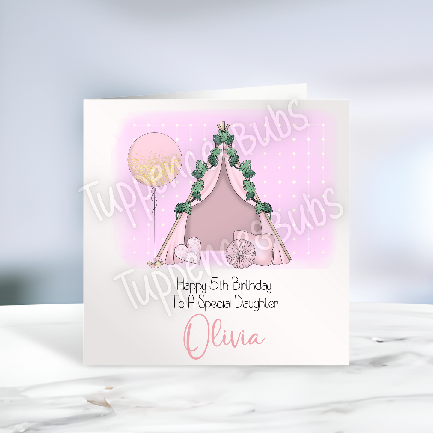 Teepee Inspired Birthday Card
