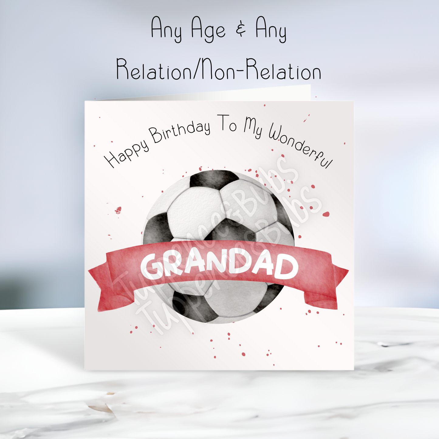 Football Inspired Birthday Card