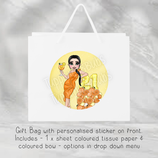 Aperol Spritz Themed Gift Bag - 2 Sizes Available