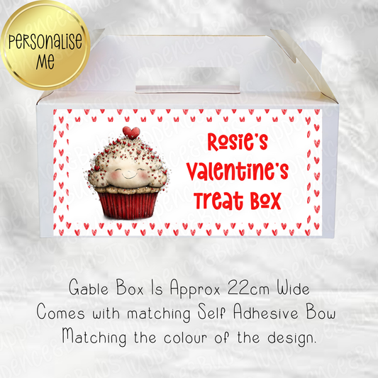 Cupcake/Balloon Themed Valentine's Treat Box