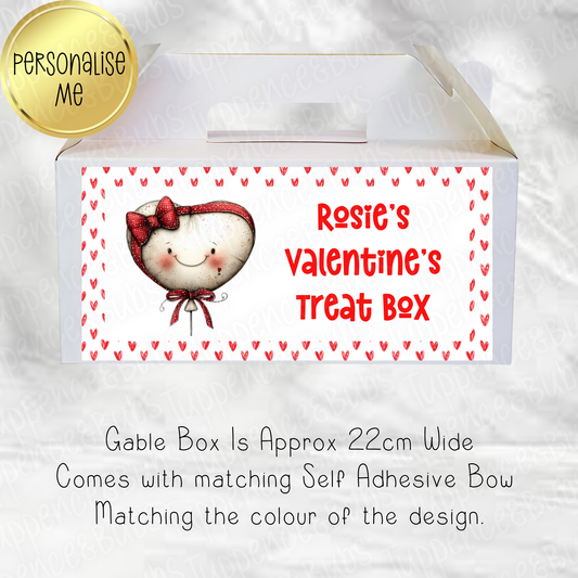 Cupcake/Balloon Themed Valentine's Treat Box