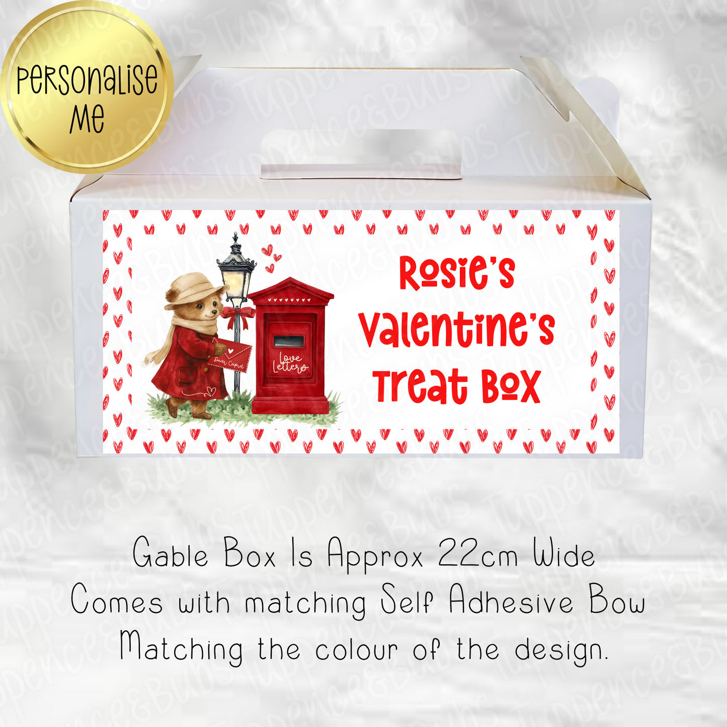 Bear/Bunny Themed Valentine's Treat Box